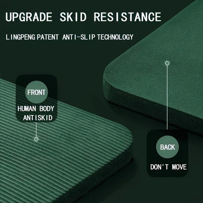 NBR Yoga Mat - 15/20mm Thick, Moisture-Proof, Non-Slip, Durable for Outdoor Use - 200x80cm Fitness and Exercise Mat