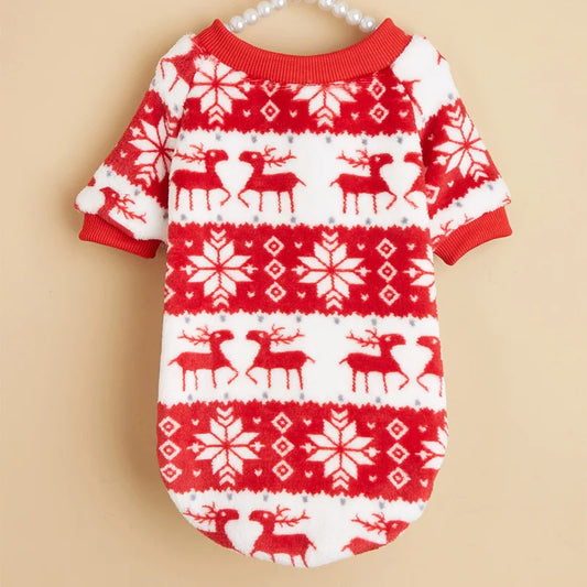 Pet Warm Christmas Sweater Clothing Suitable for Small and Medium-Sized Dogs and Cats