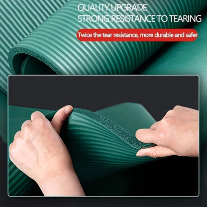 NBR Yoga Mat - 15/20mm Thick, Moisture-Proof, Non-Slip, Durable for Outdoor Use - 200x80cm Fitness and Exercise Mat