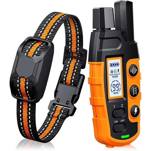 3300Ft Dog Training Collar with Remote Rechargeable Waterproof E Collar Beep Vibration Shock High Quality Pet Training