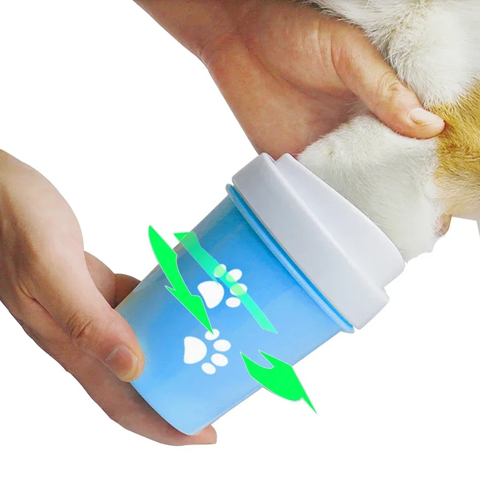 Dog Paw Cleaner Cup Soft Silicone for Dogs Foot Wash Tool Pet Feet Washer Cat Dirty Paw Cleaning Brush Clean Cup Bath Sprayers