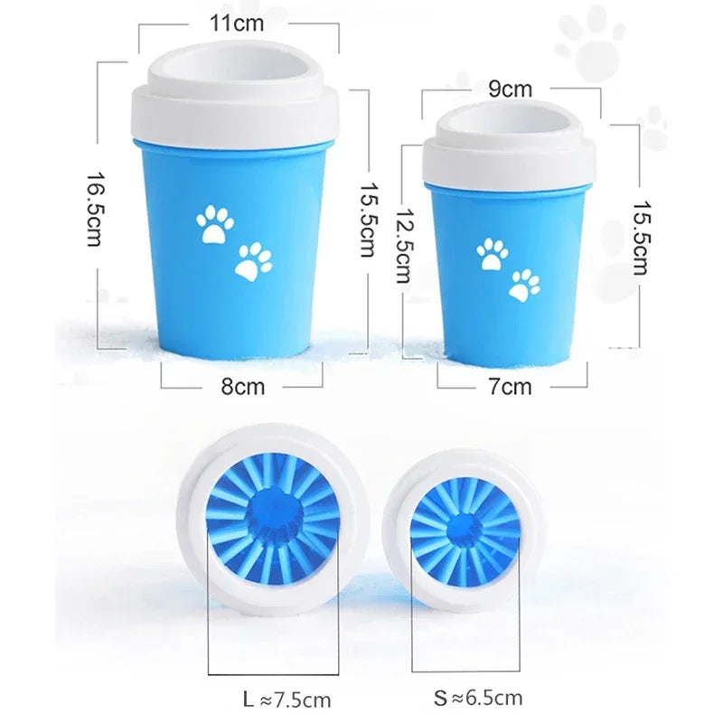 Dog Paw Cleaner Cup Soft Silicone for Dogs Foot Wash Tool Pet Feet Washer Cat Dirty Paw Cleaning Brush Clean Cup Bath Sprayers